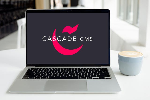 cascade logo on open laptop screen