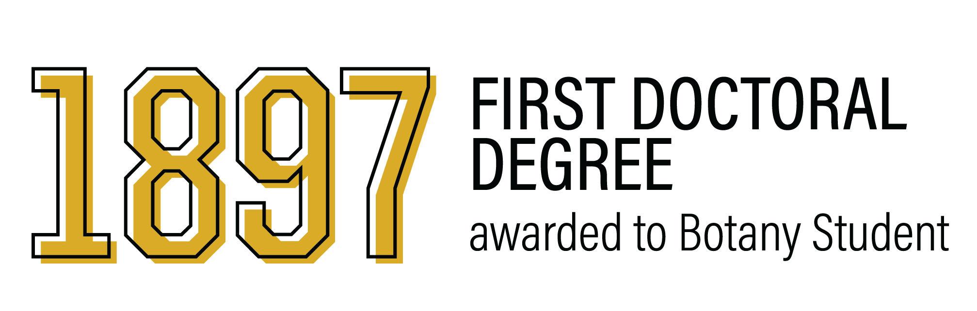 Infographic: 1897 first doctoral degree awarded to Botany student