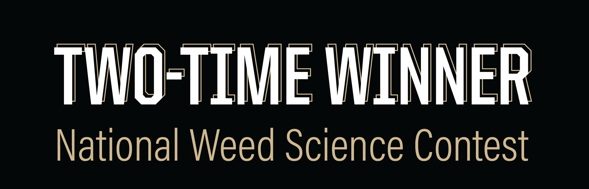 Infographic: Two-time winner national weed science contest