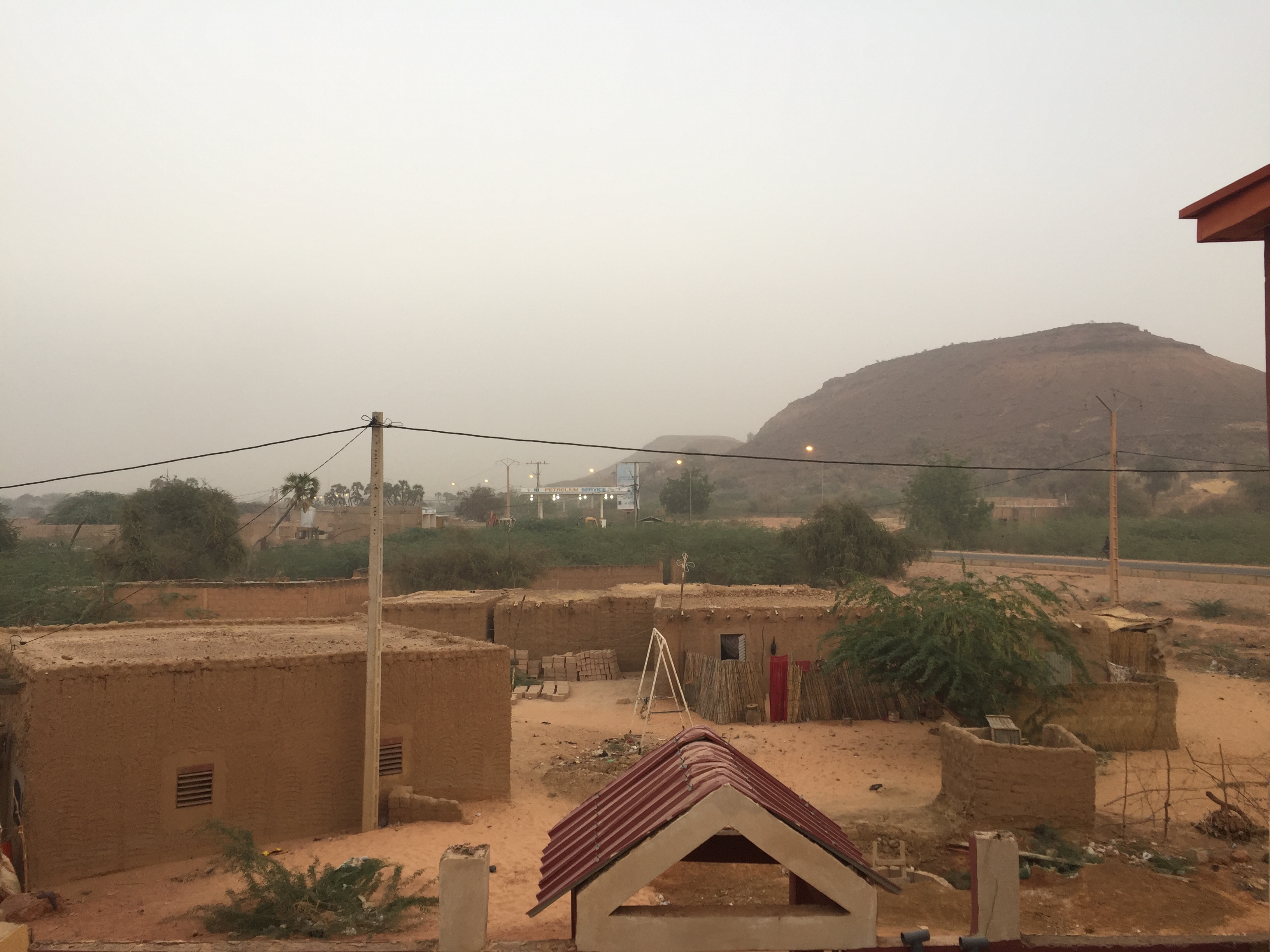 A dust storm approaching Niger's capital Niamey.