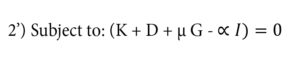 capital constraint equation