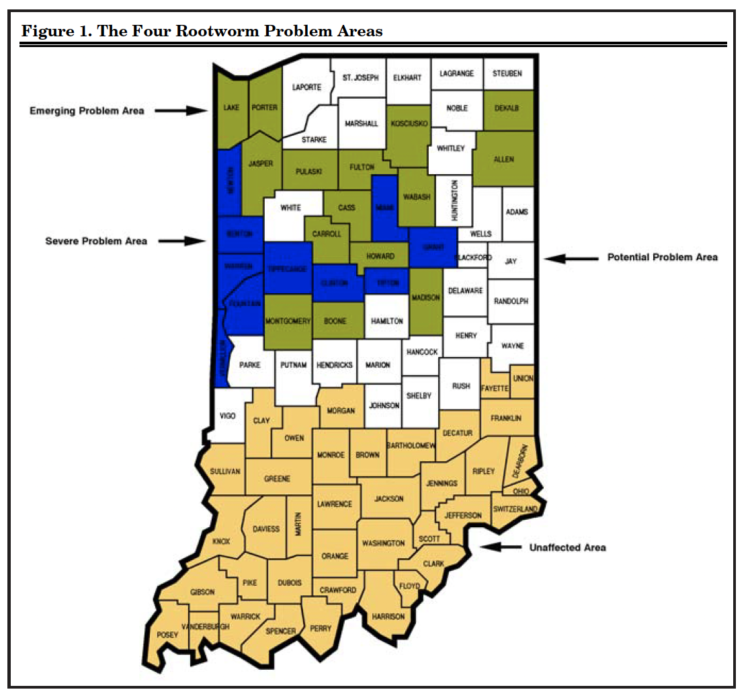 Figure 1. The Four Rootworm Problem Areas