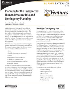 Planning for the Unexpected: Human Resource Risk and Contingency Planning