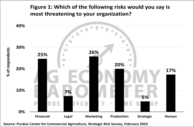 Figure 1. Which of the following risks would you say is most threatening to your organization?