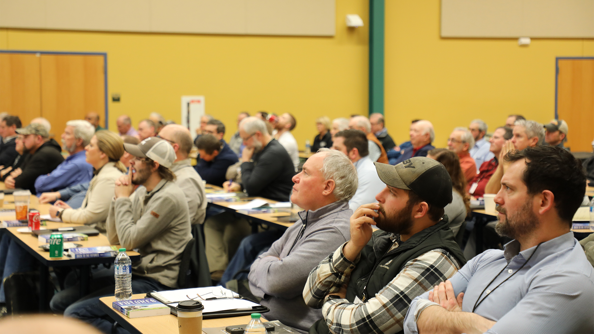 Audience in-person at the Purdue Top Farmer Conference on January 5, 2024.