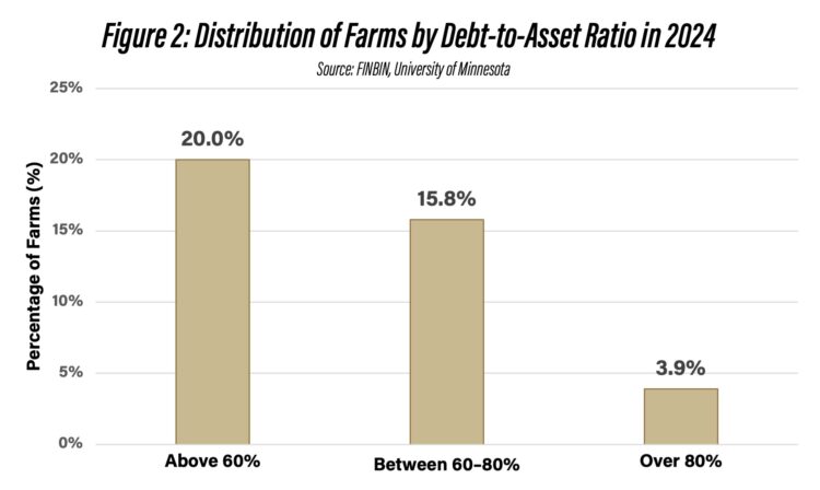 Figure 2: Distribution of Farms by Debt-to-Asset Ratio in 2024