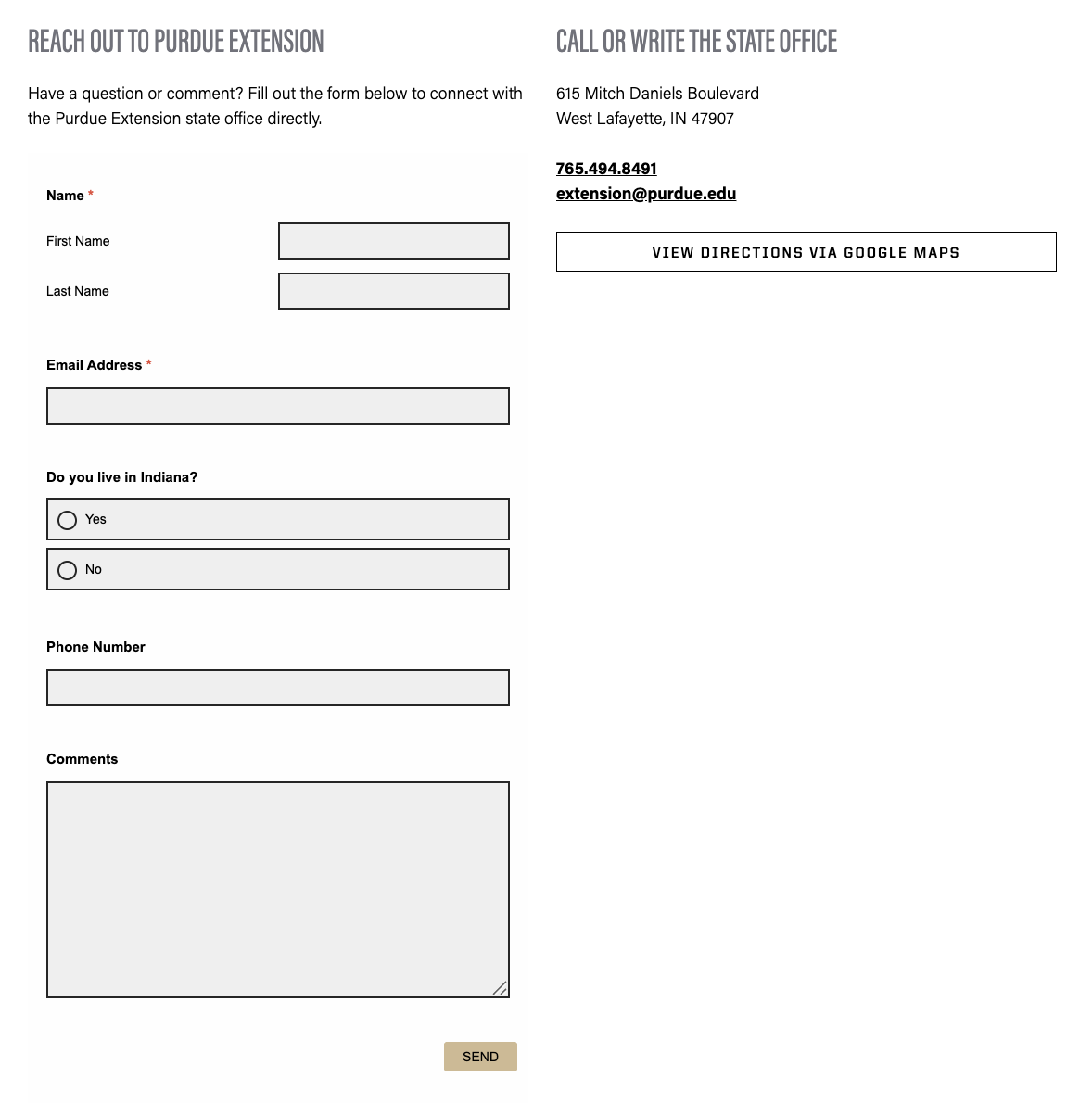 survey display example
