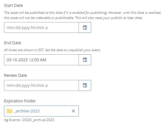 screenshot of metadata tab settings checkboxes in Cascade