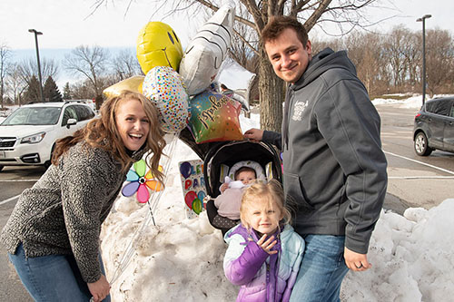 Jo Thomas with family