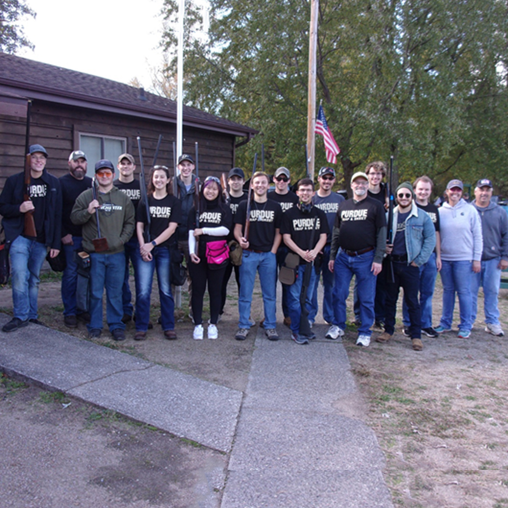 Purdue's Trap and Skeet Club - group photo of students