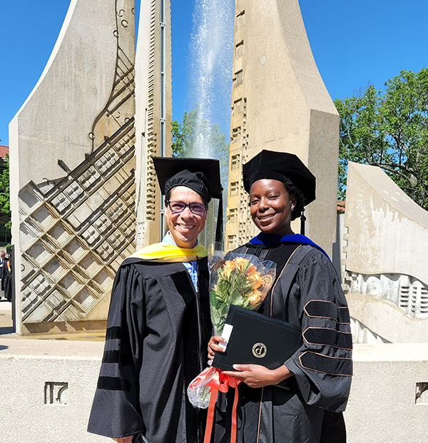 Dr. Alecia Evans with Dr. Juan Sesmero