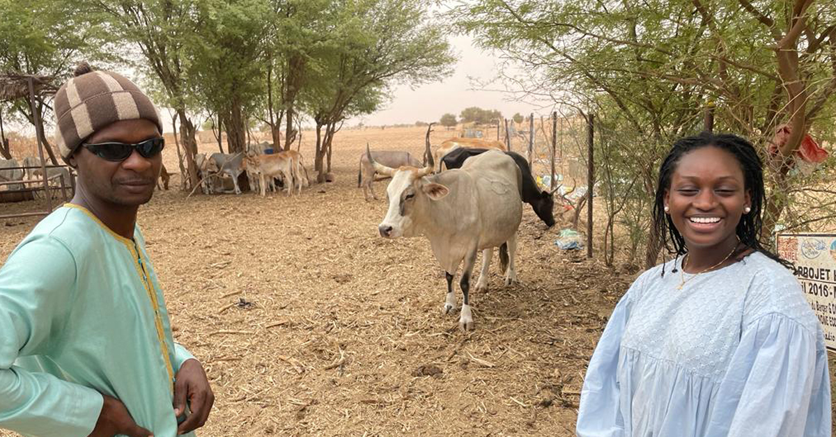 diamilatou kane with farmer