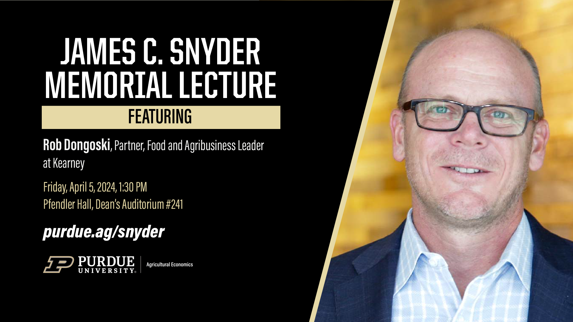 2024 Snyder memorial lecture featuring Rob Dongoski