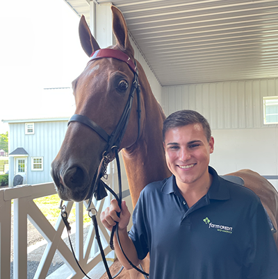 grant sanchez with horse