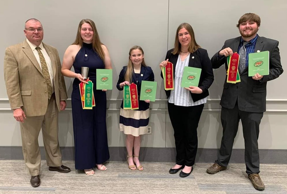 dairy team with awards