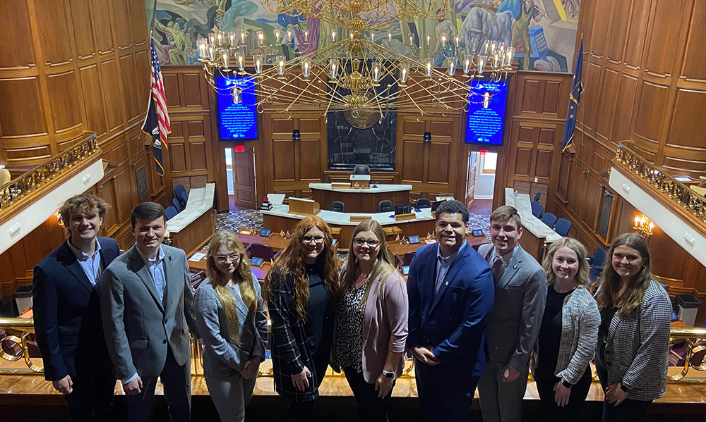 Students in statehouse