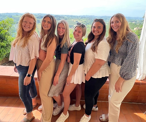 students in italy