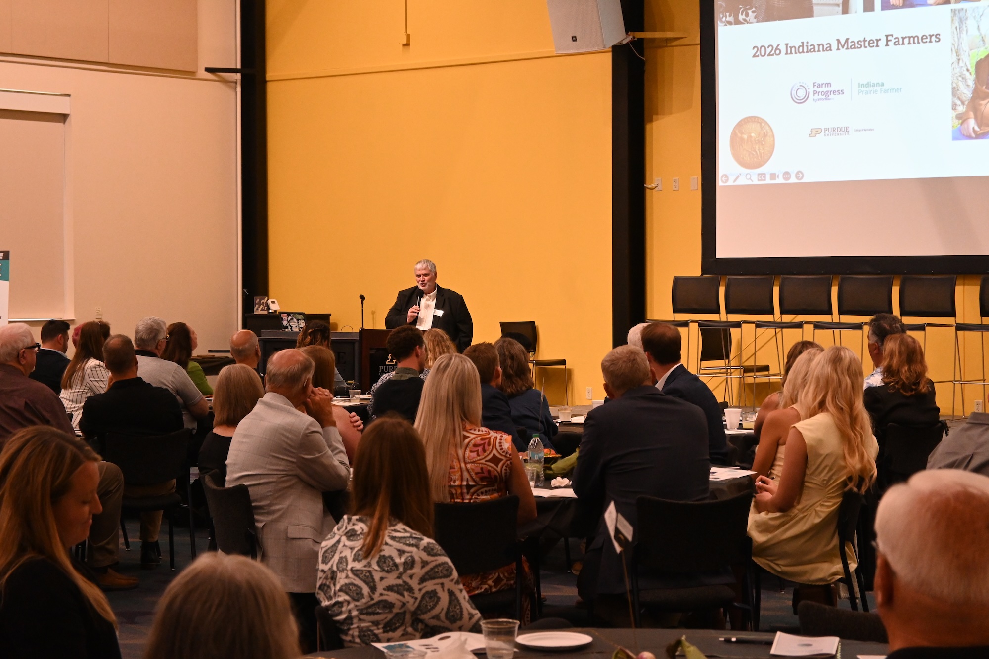 Dean Bernie Engel addressing the Master Farmer 2026 audience
