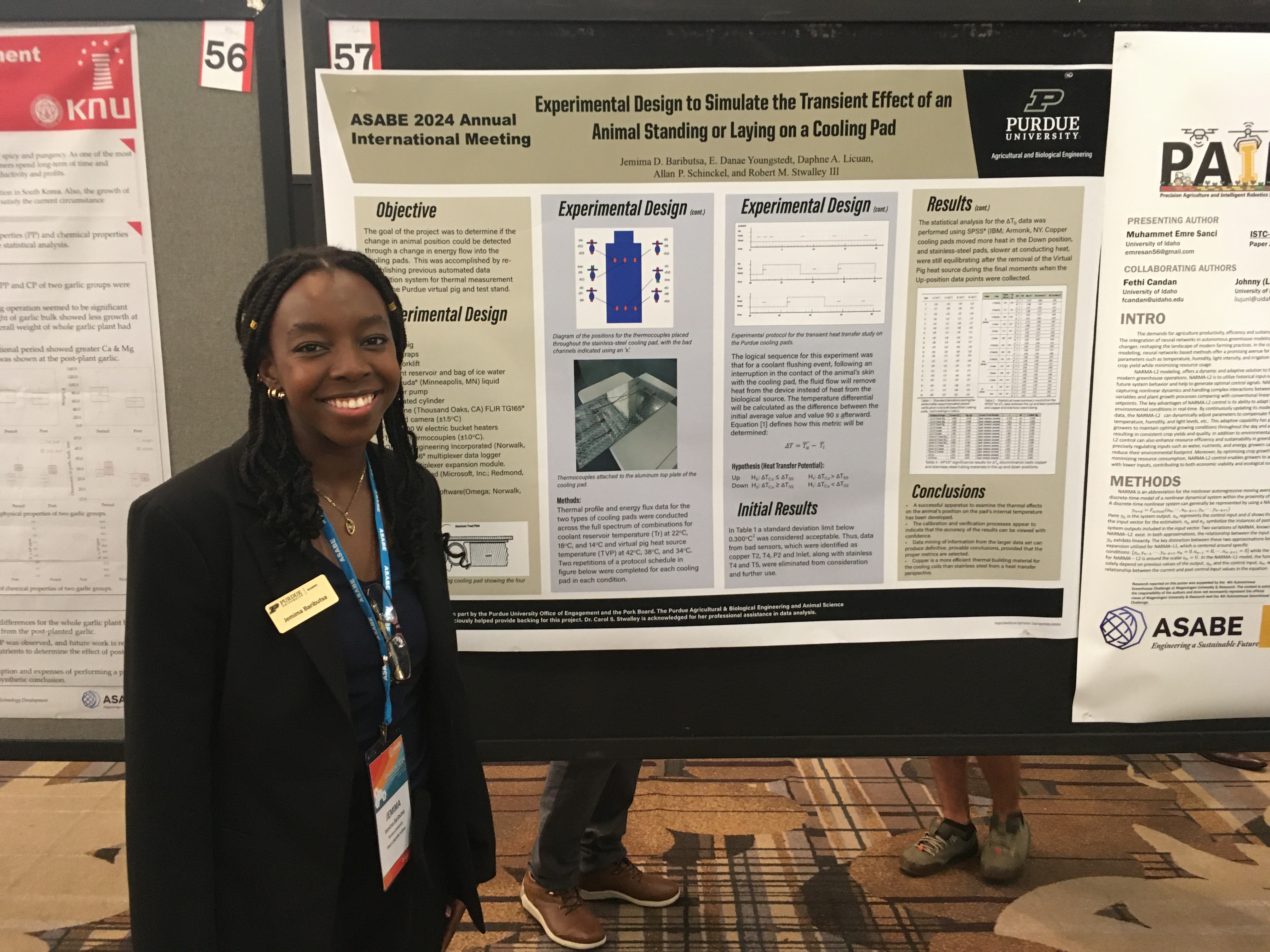 Baributsa with research poster