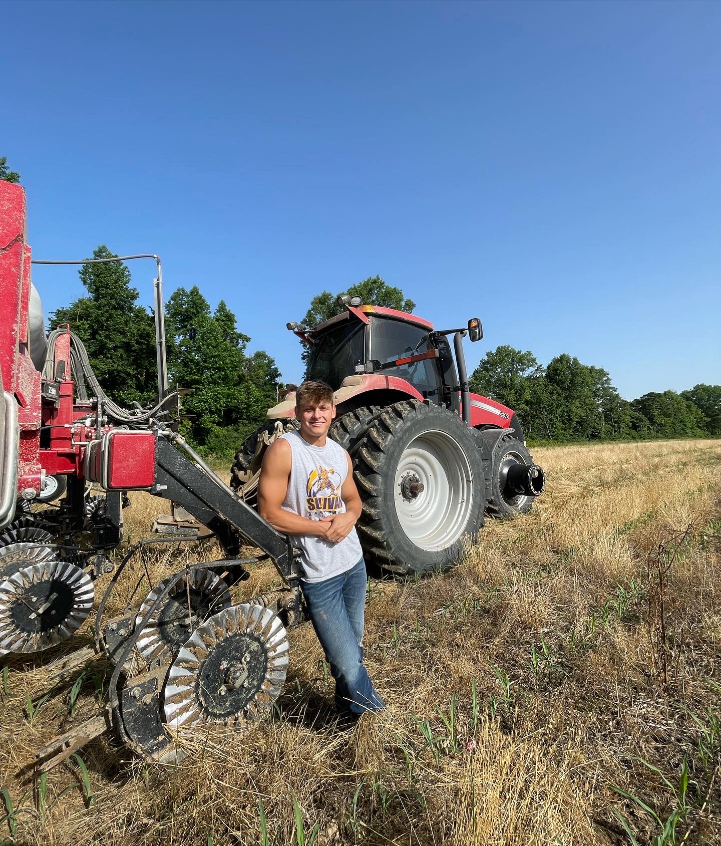 Grant Bell on his family farm