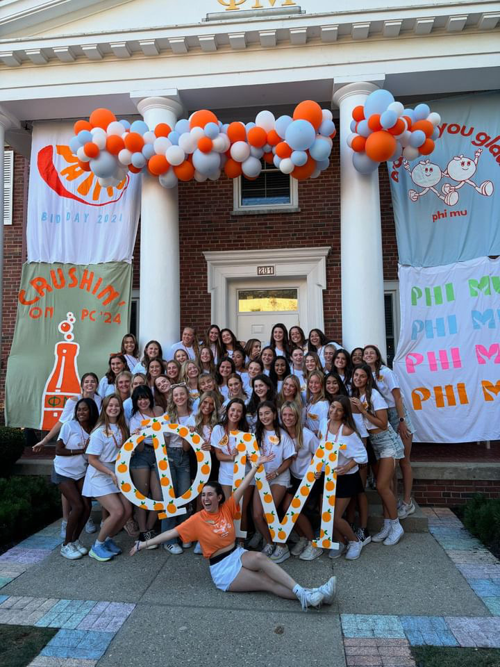 Graziano on bid day for Phi Mu