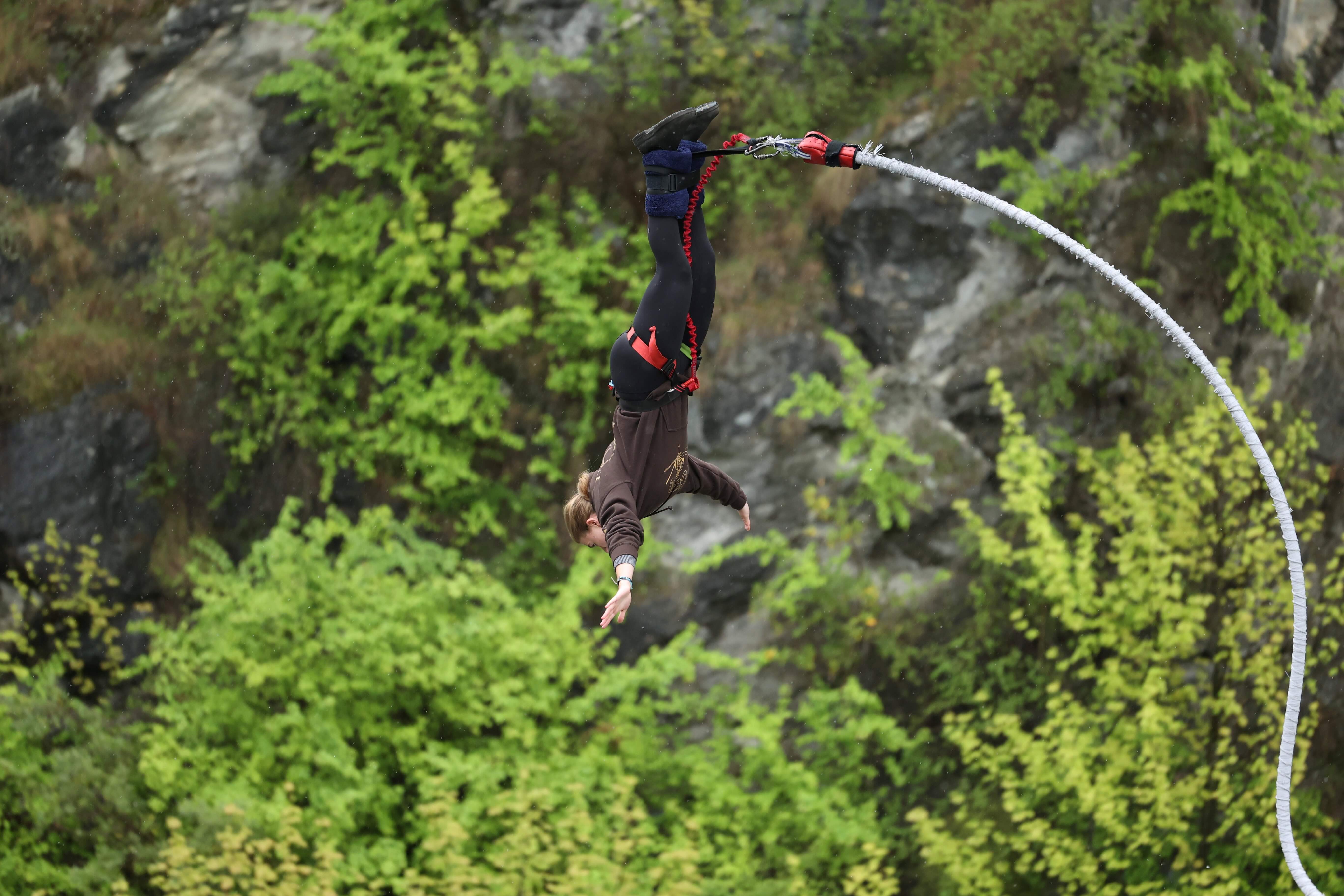 Abigail bungee jumping