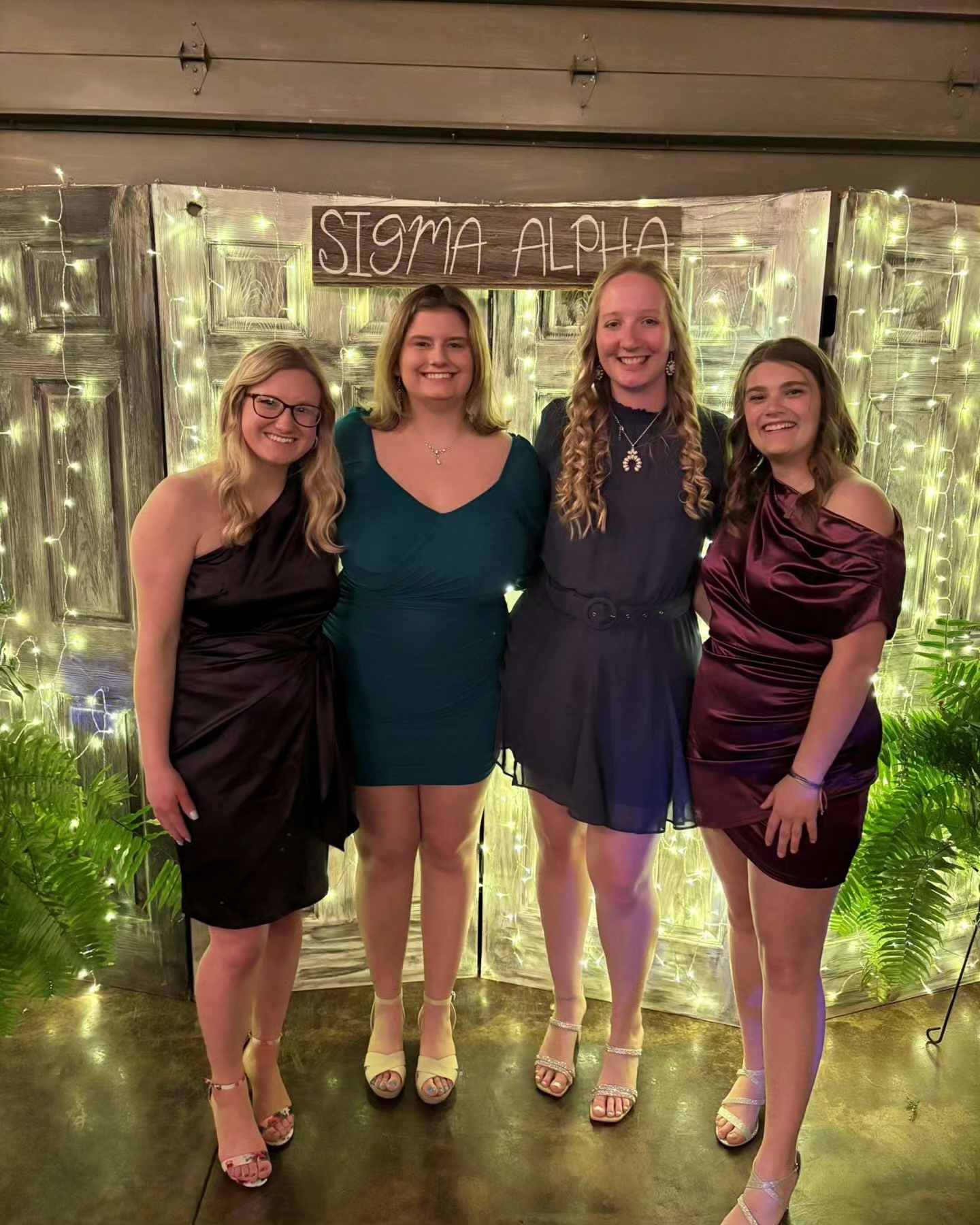 Arrington at a sorority formal