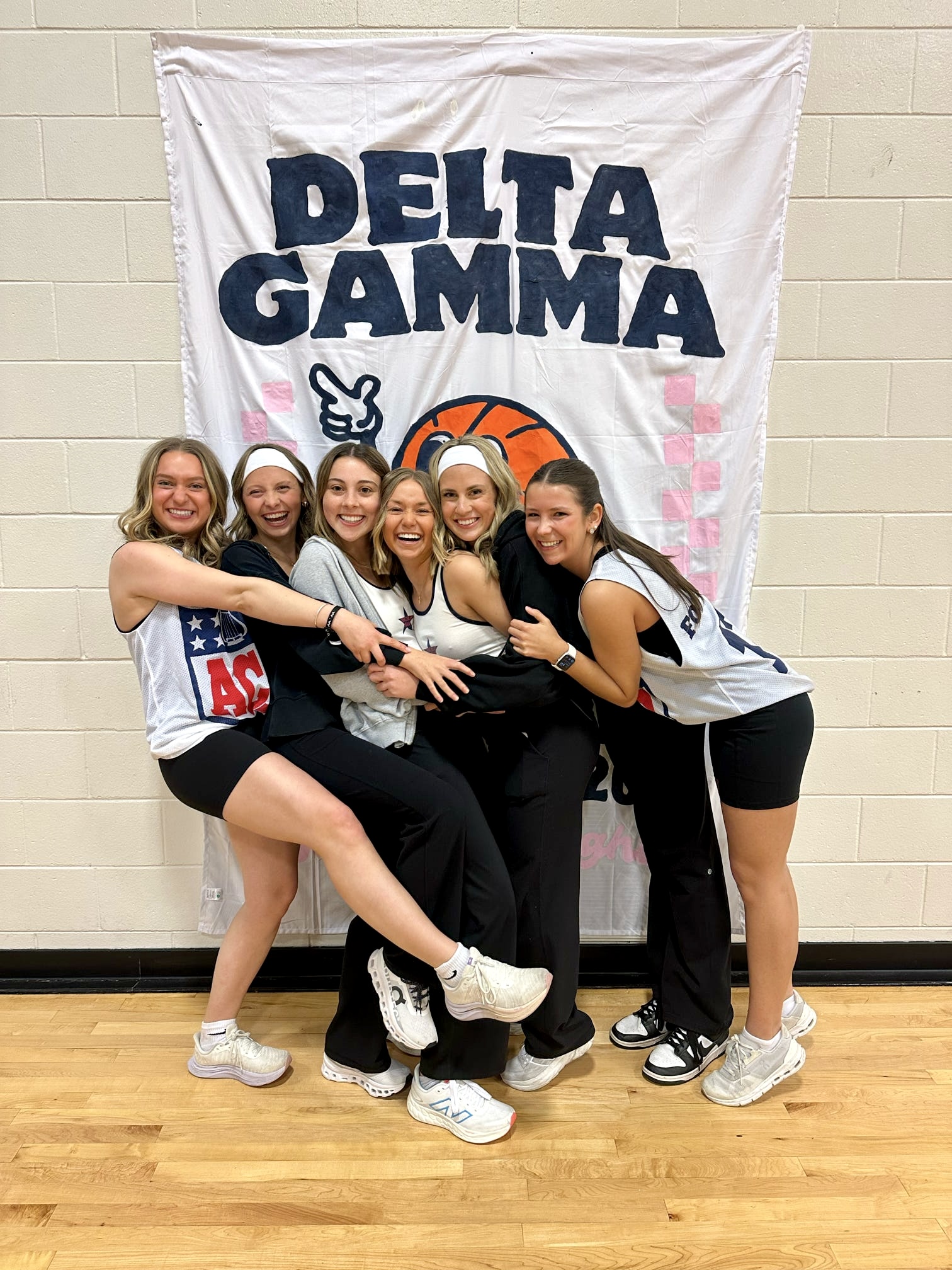 Annie with Delta Gamma sisters