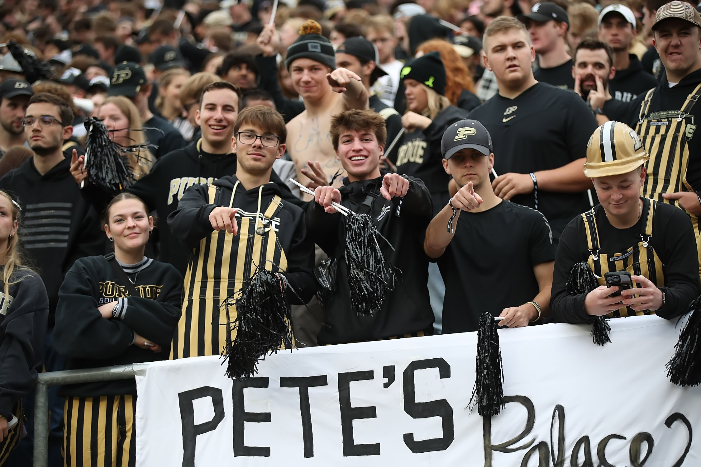 Spangler at a Purdue game