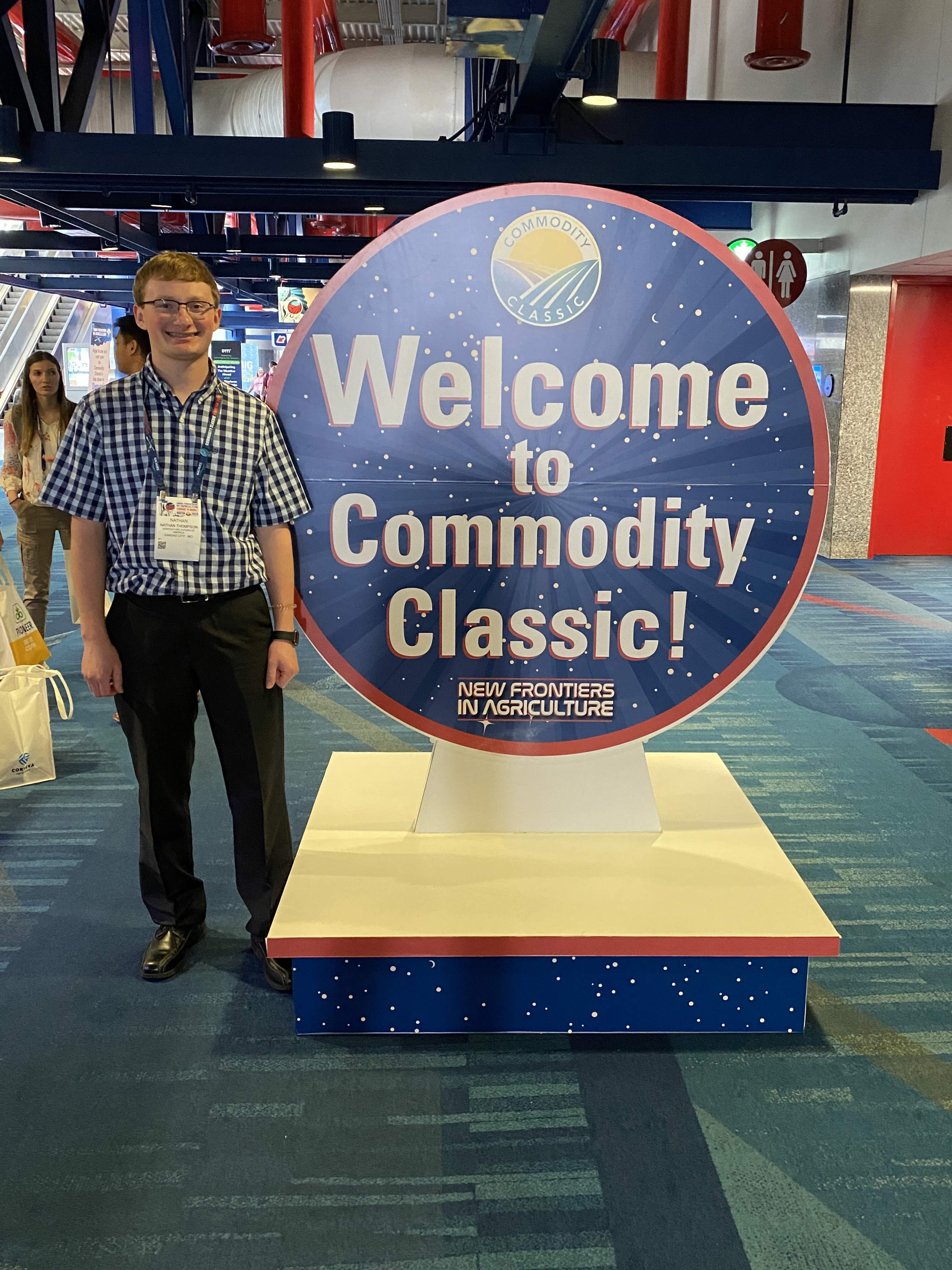 Thompson at Commodity Classic