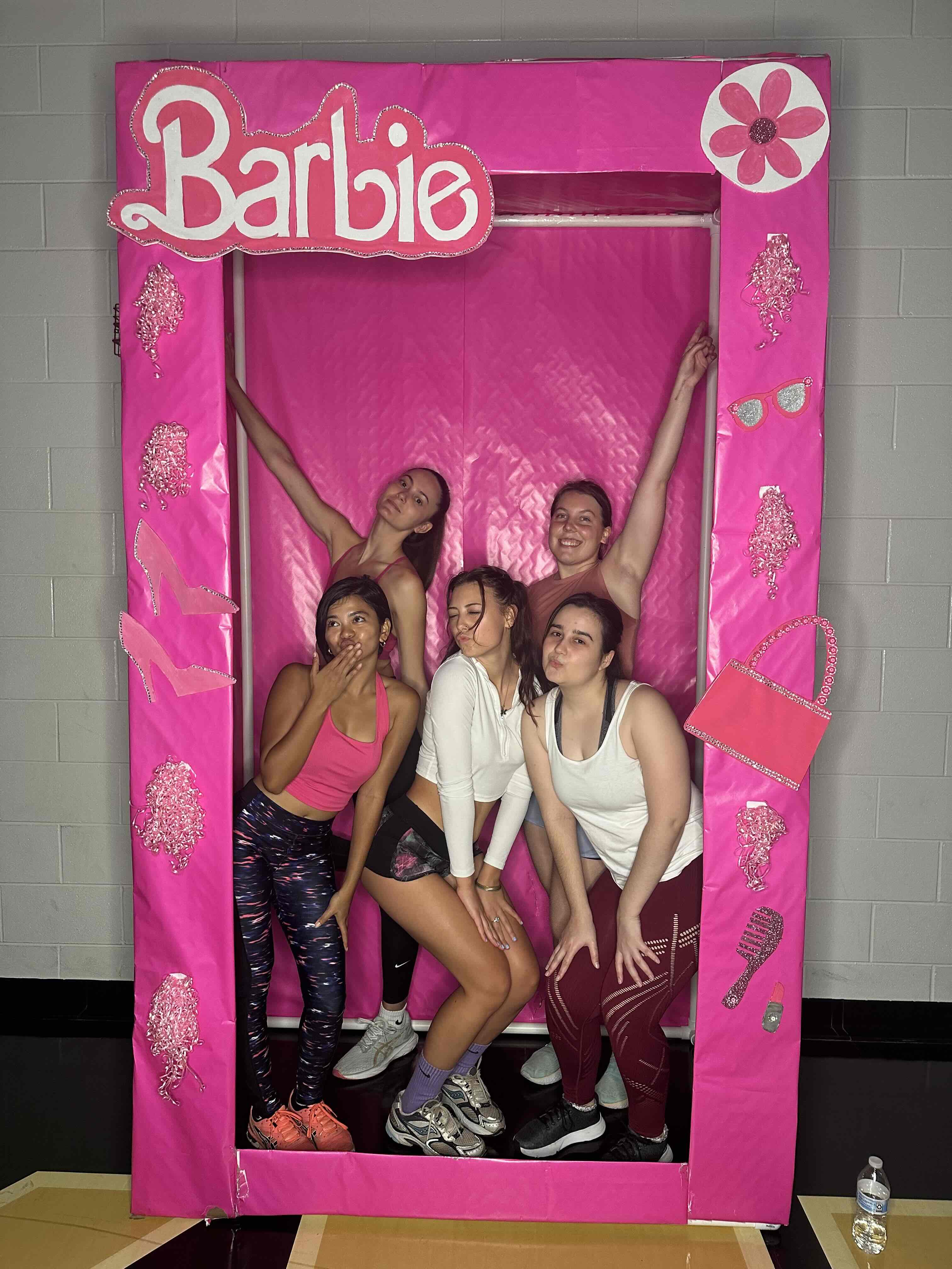 Trusty with friends in Barbie box