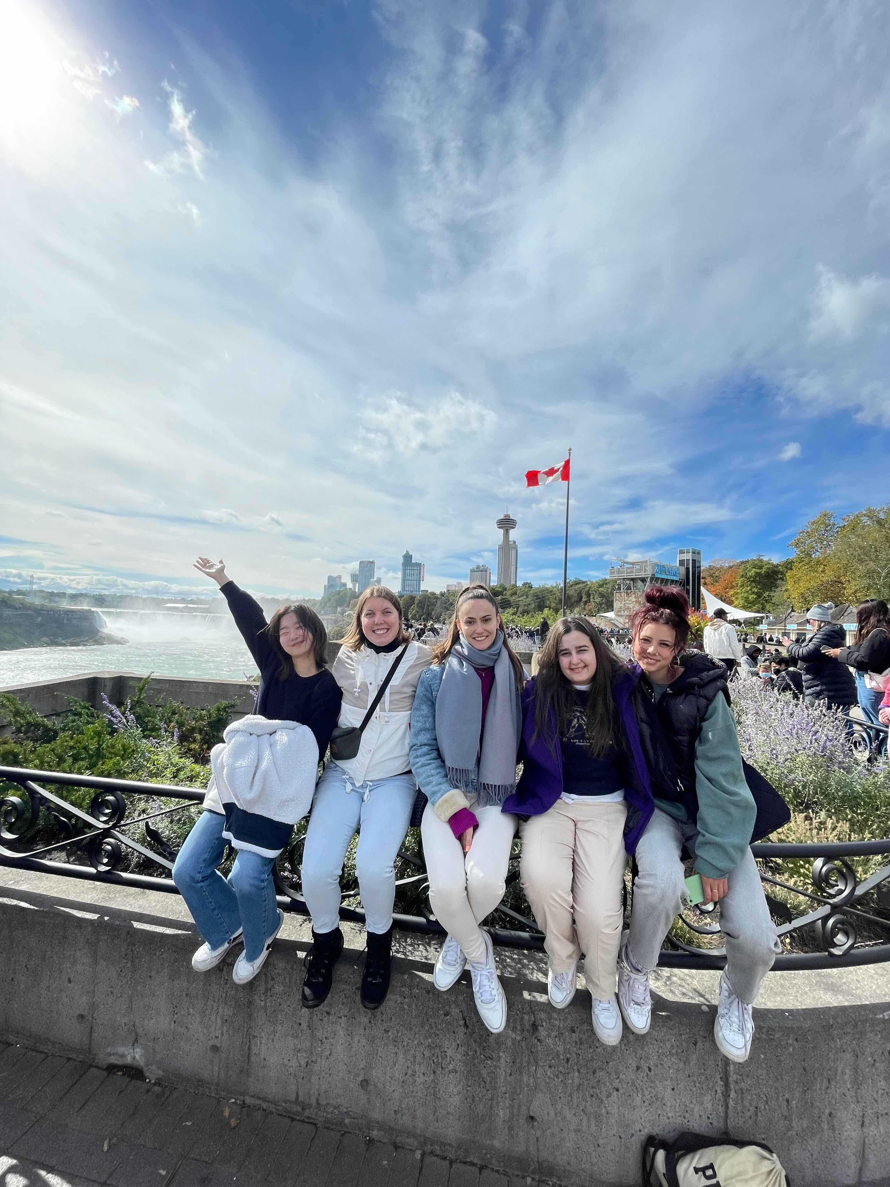 Trusty with friends in Canada