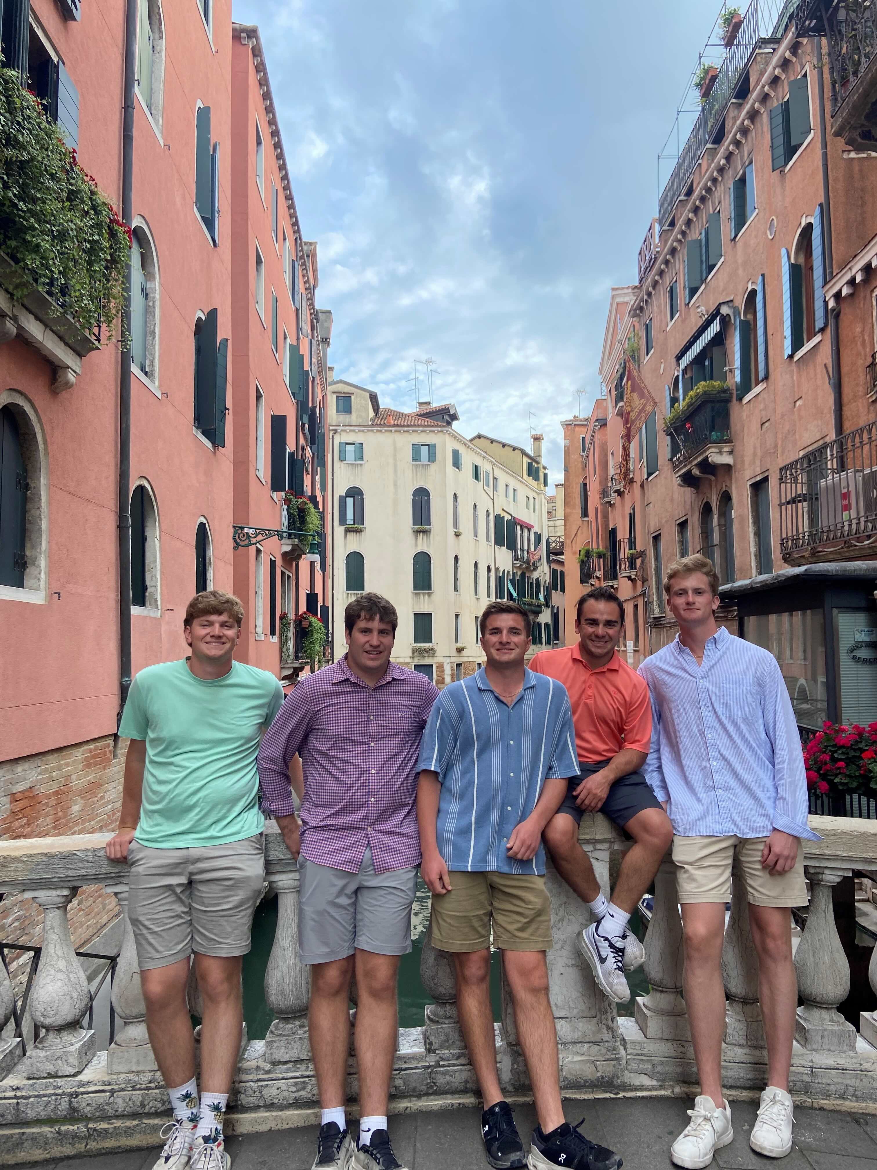 Whitesel abroad with friends