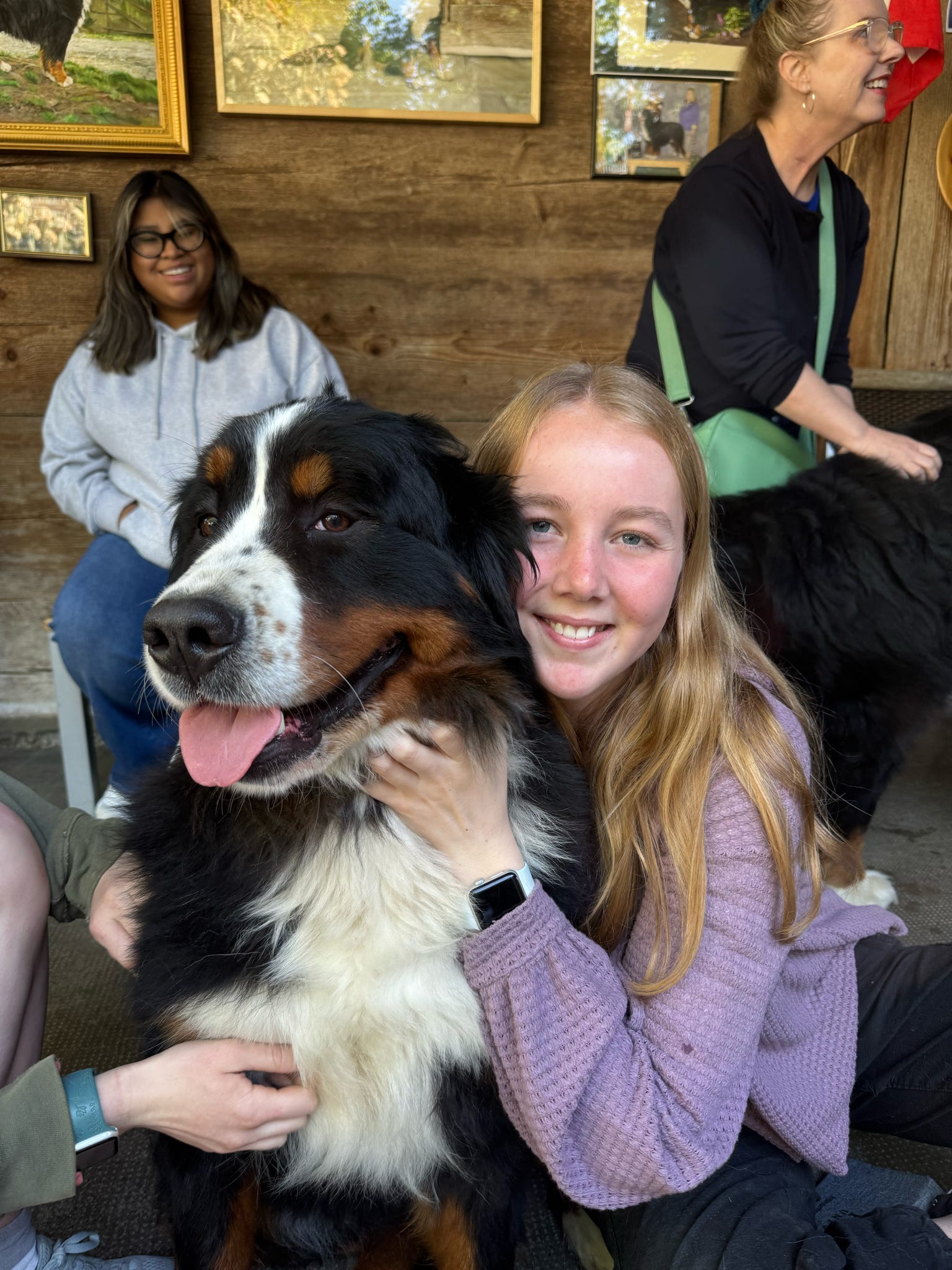 Baker with a dog