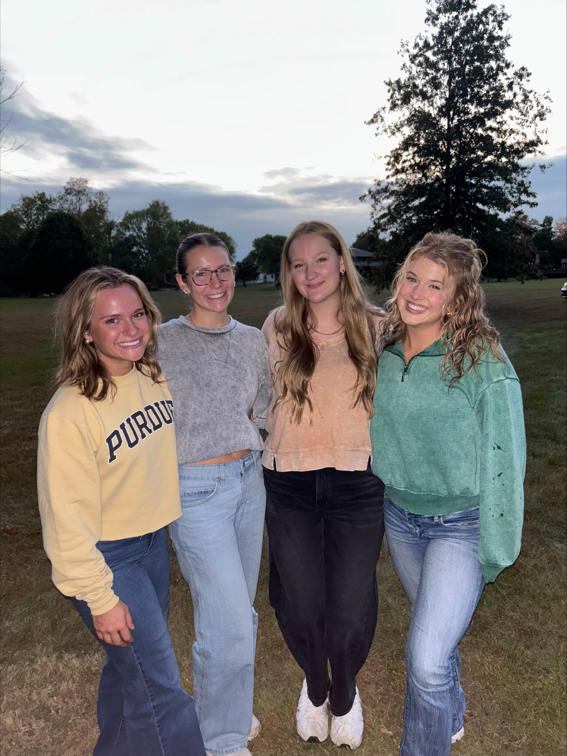 Klinkhamer with friends outside