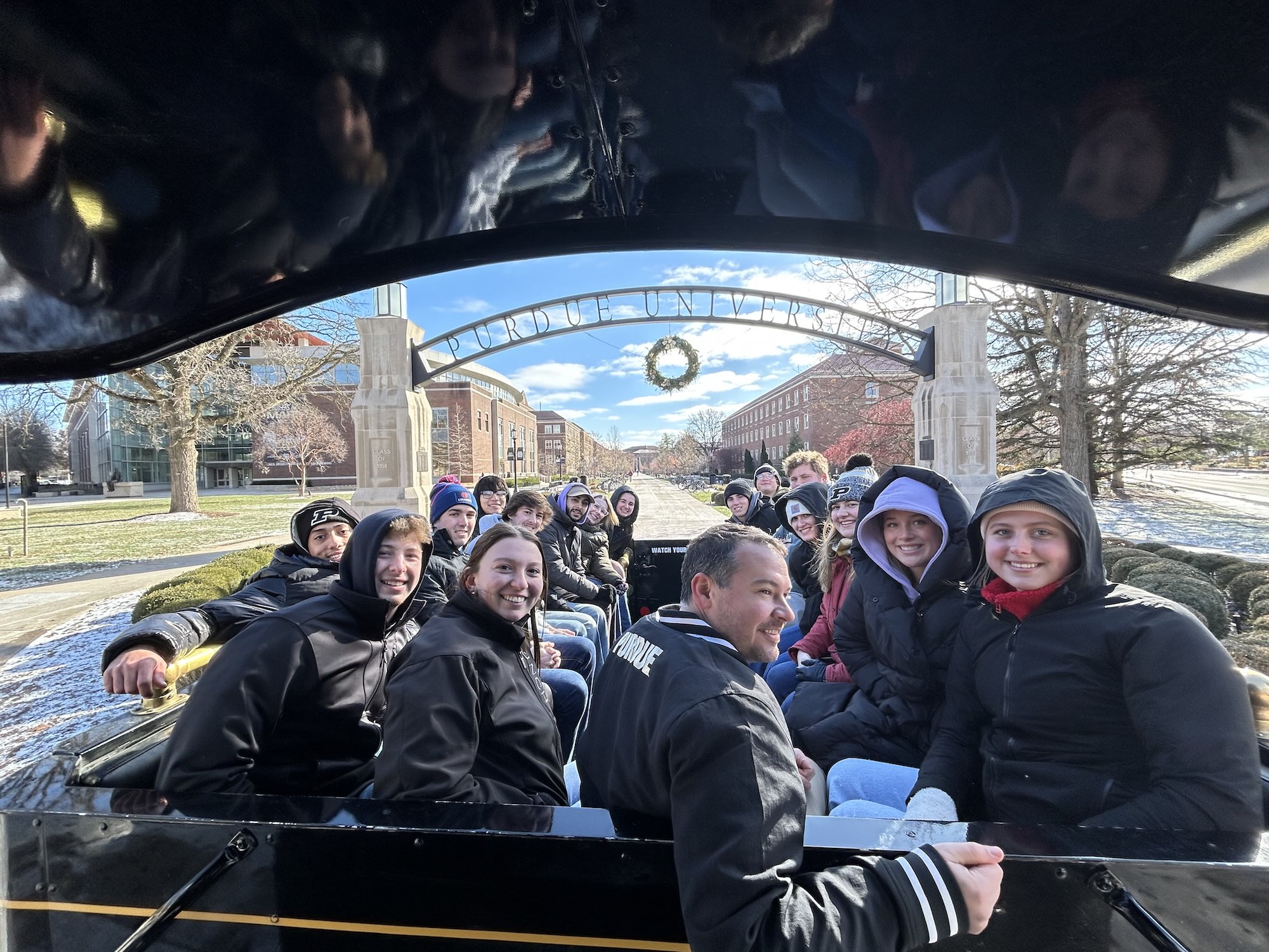 McGinnis with Envoys on Boilermaker Special