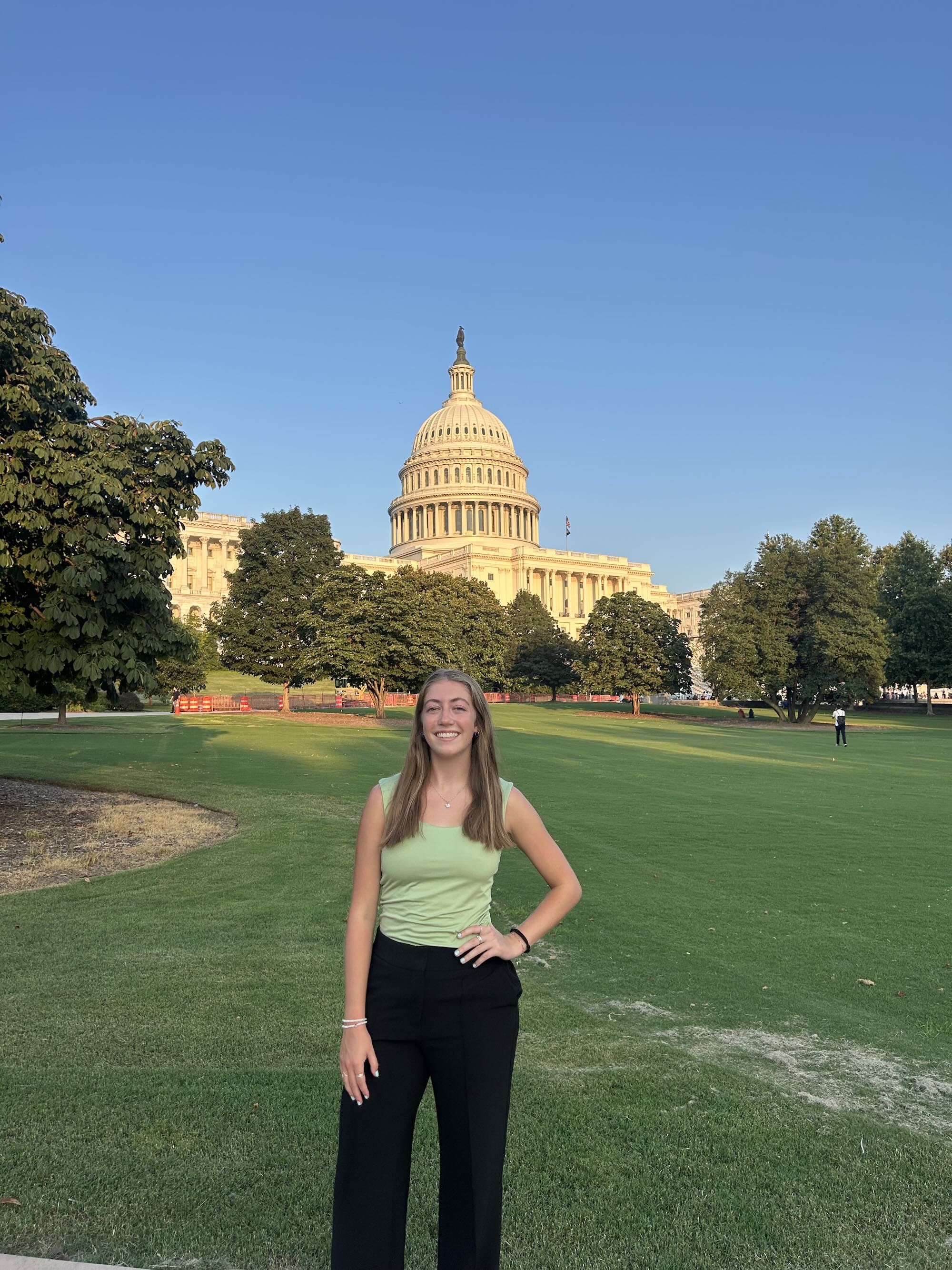 Sheward in front of the US Capitol Building