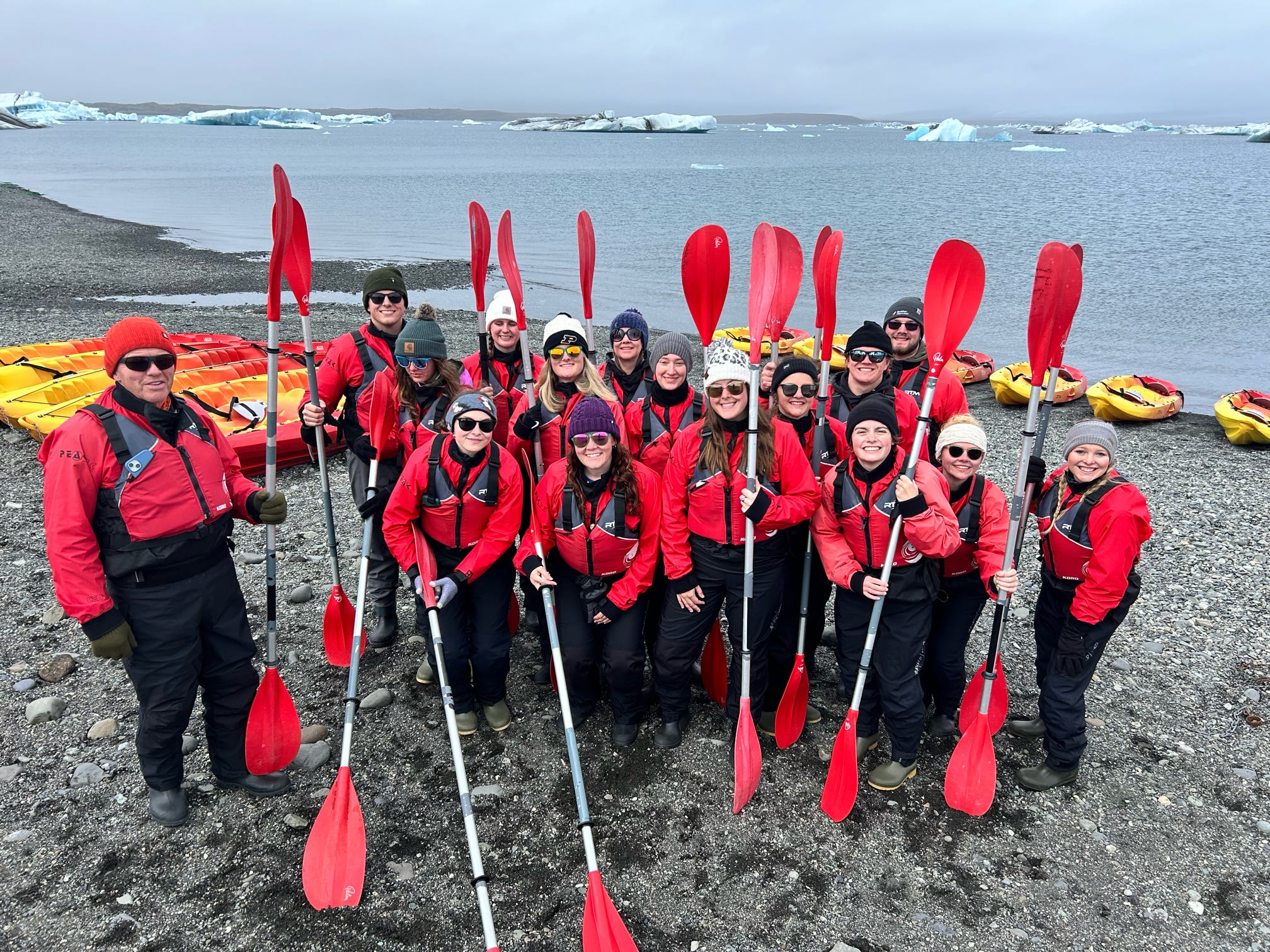 Purdue students studying abroad in Iceland