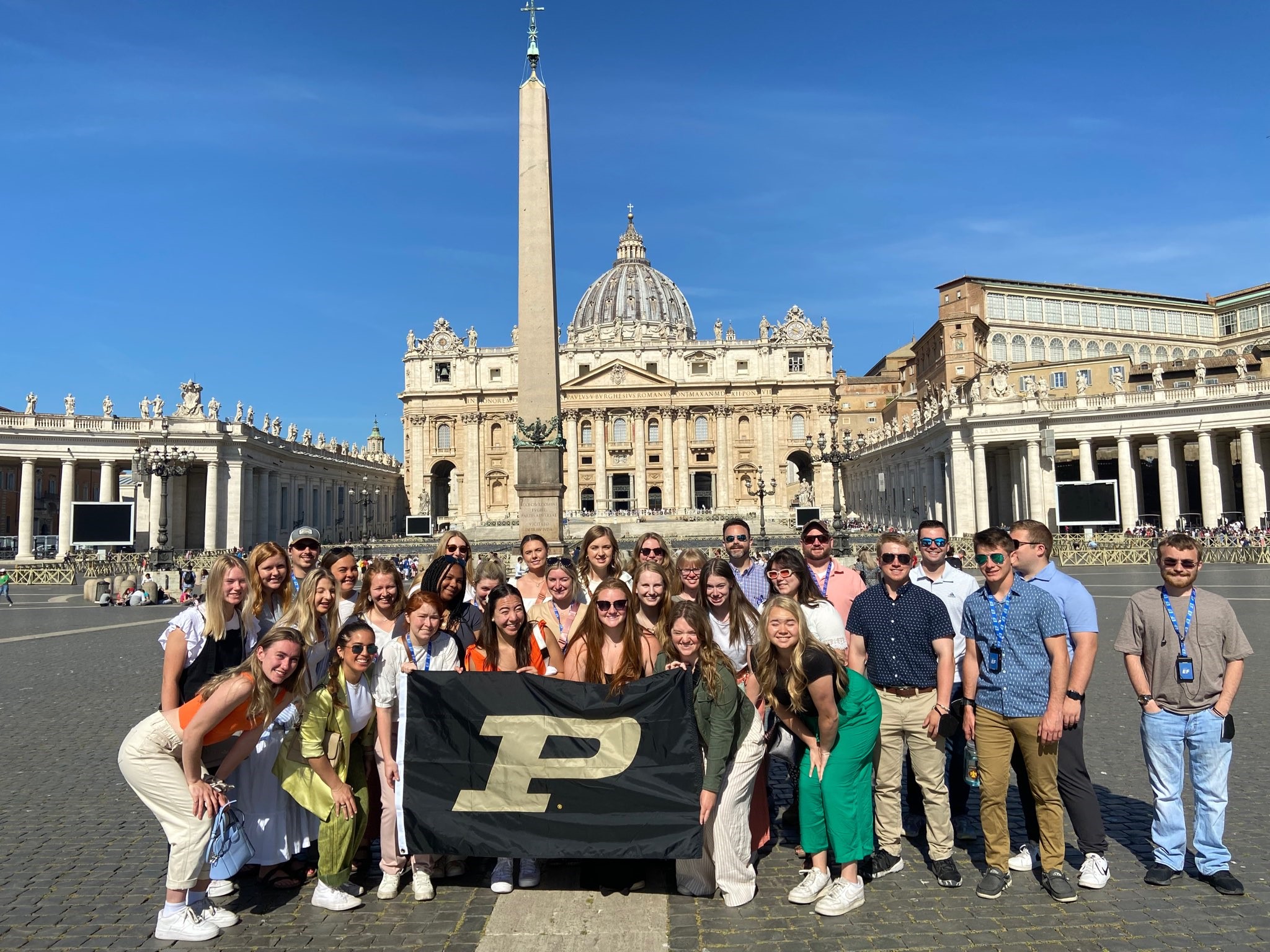 Purdue students study abroad in Italy