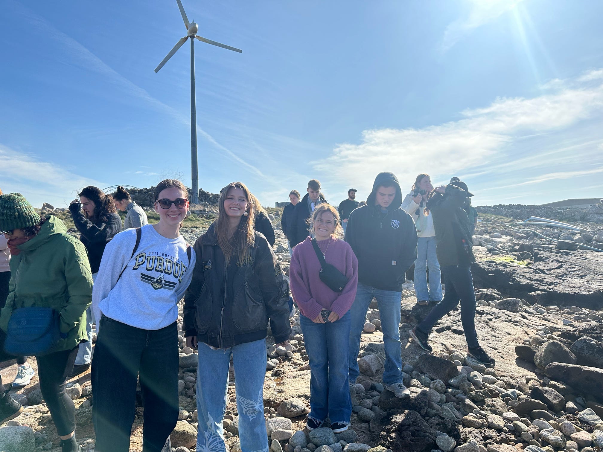 Jenna Kelsay with other students on the Ireland study abroad