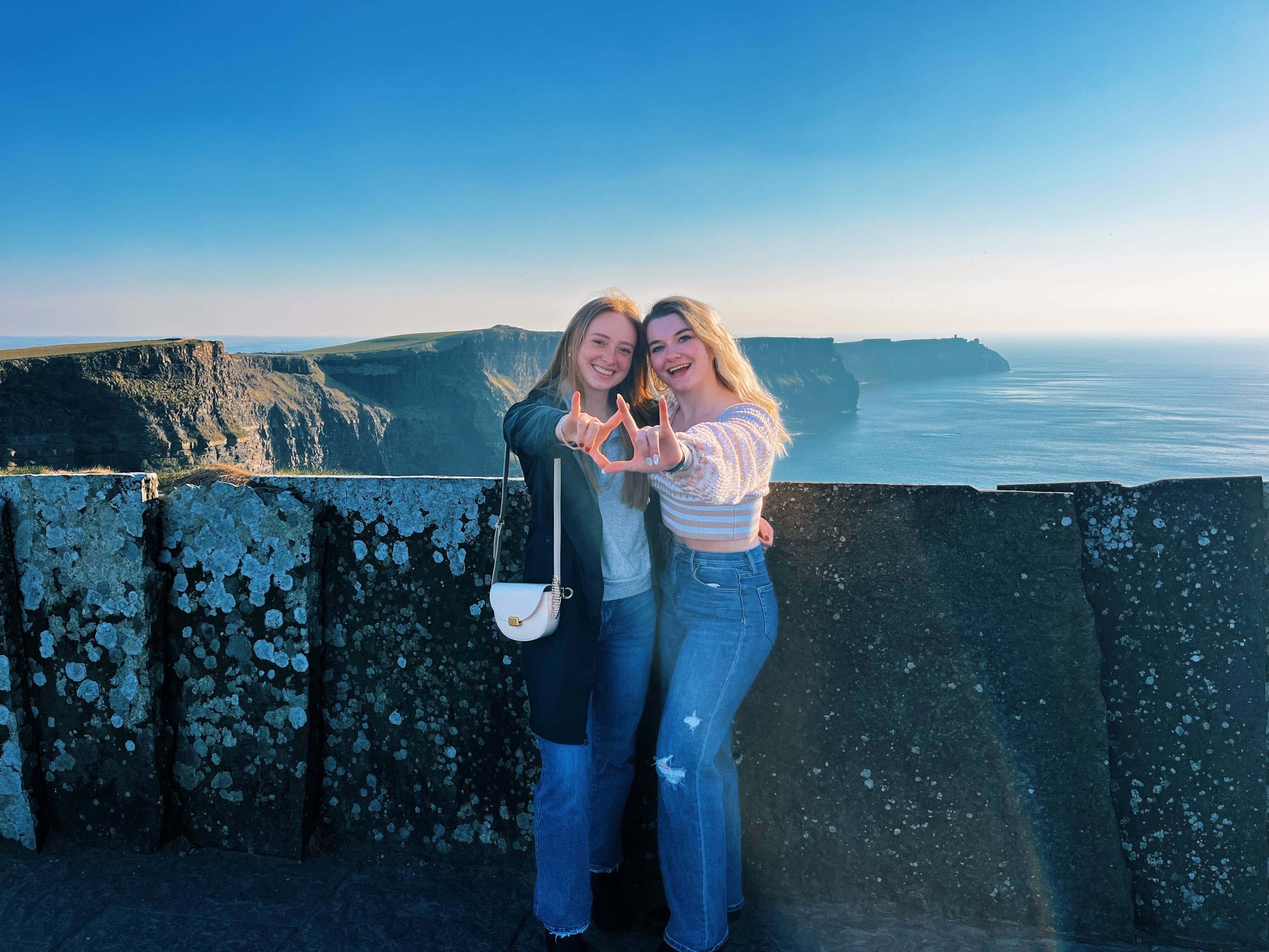 Havyn Meihls with friend in Ireland