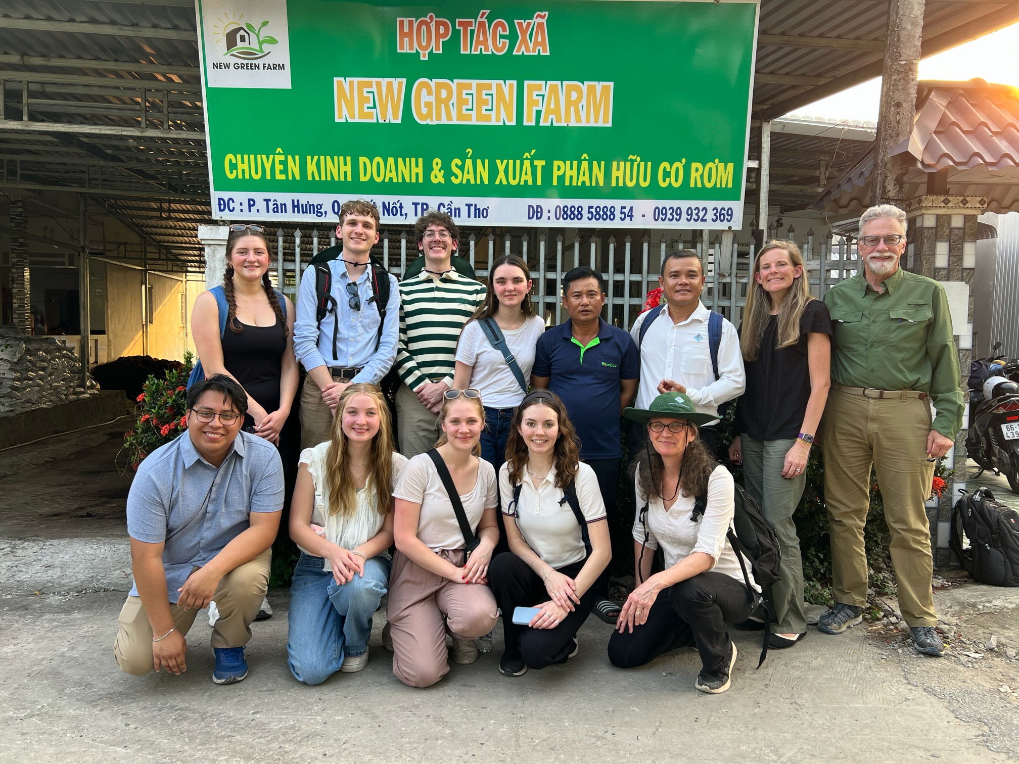 Vietnam group at the New Green Farm