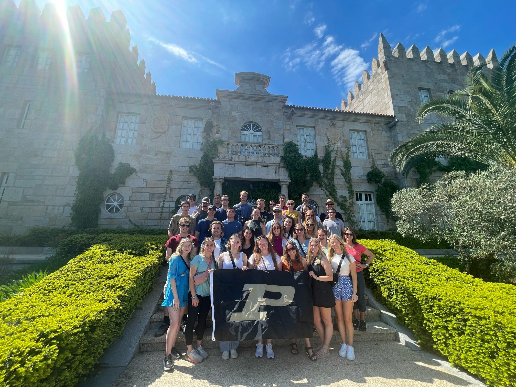 Purdue students studying abroad in Spain