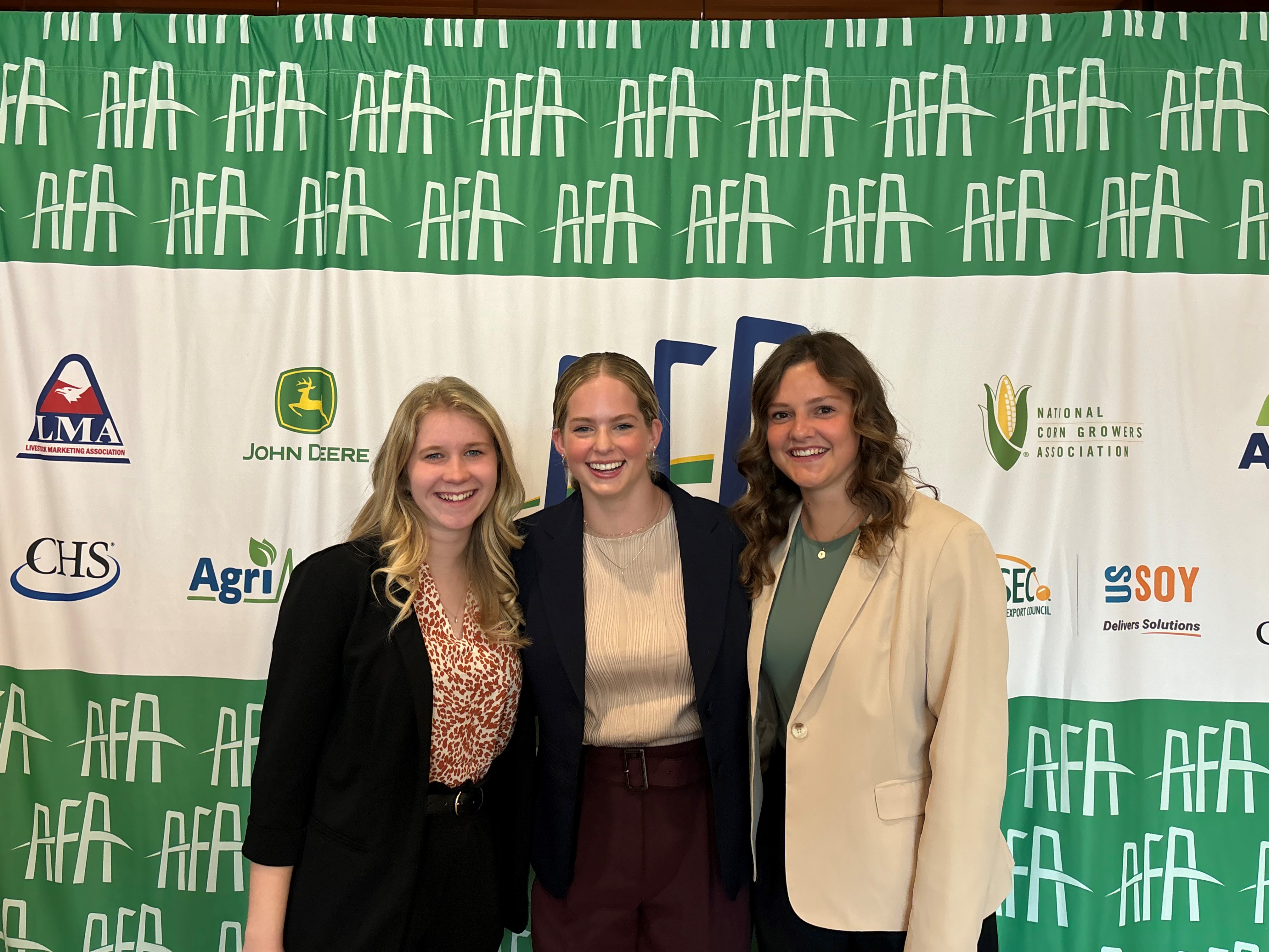 Madisen, Jade, and Madison at the AFA policy institute