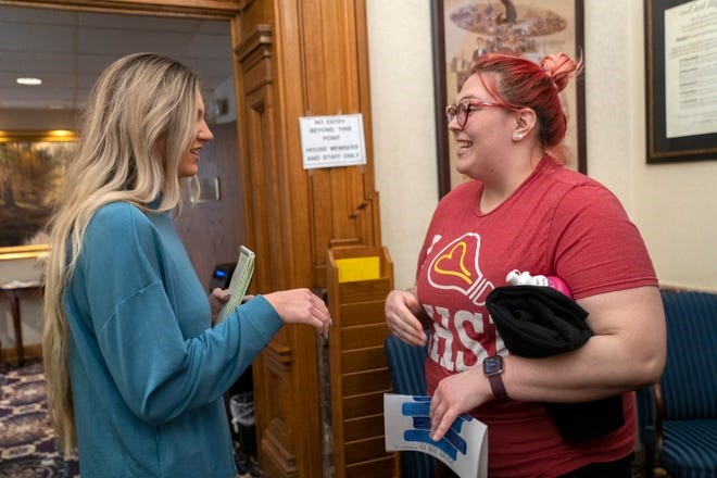 Kyla with constituent