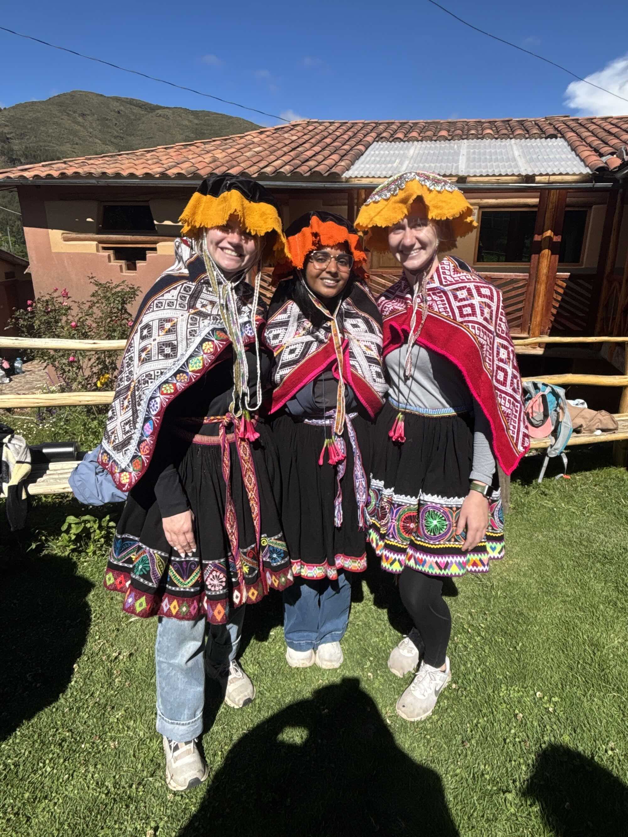 Group in traditional Peruvian wear