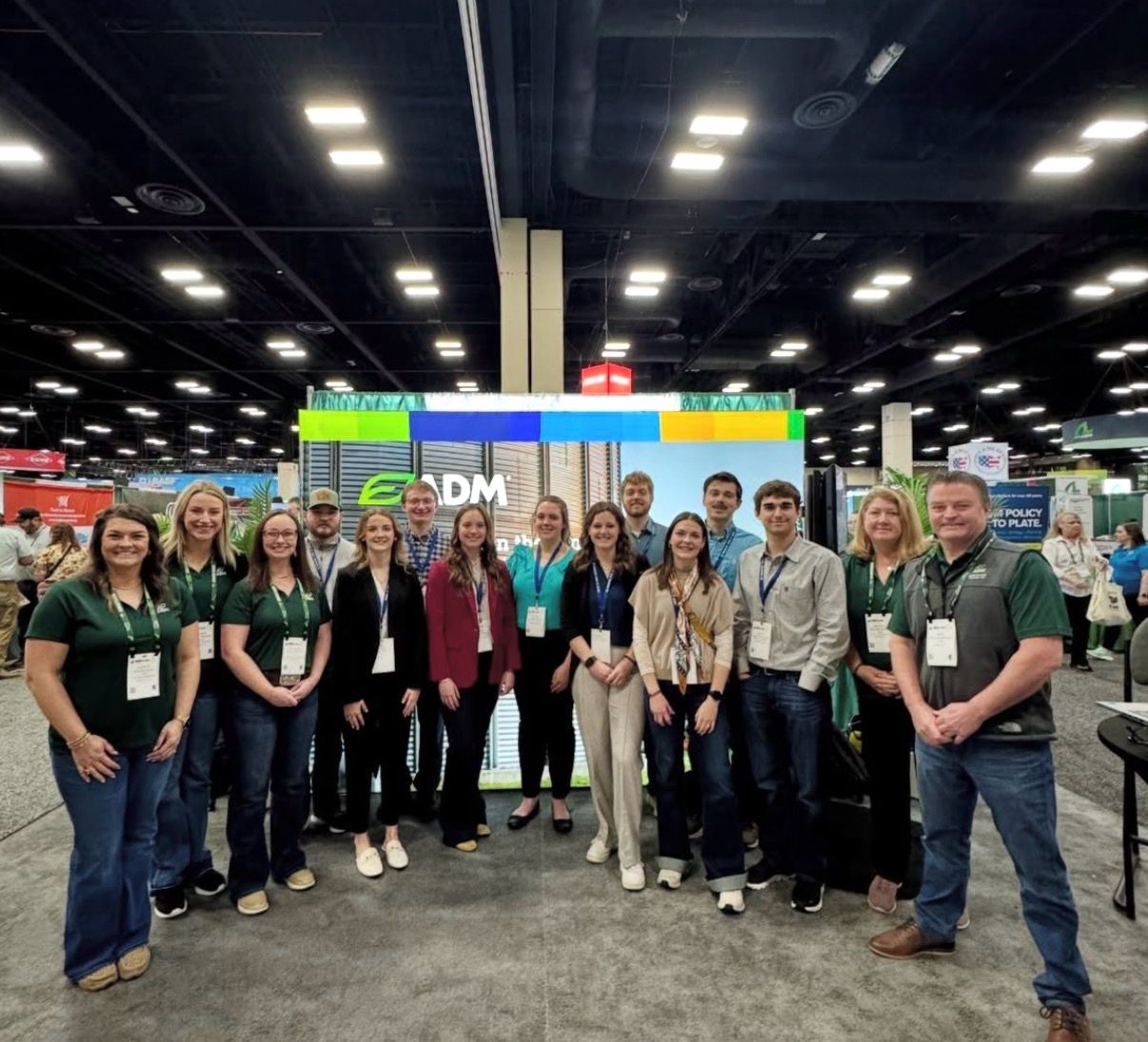 AFA group touring the ADM booth