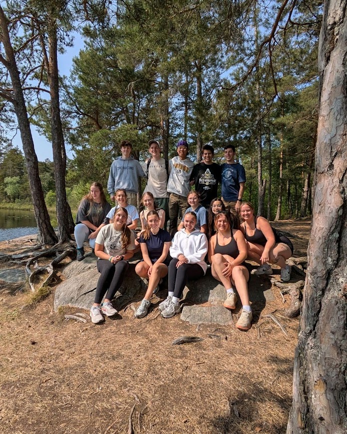 Nicolas with other program students
