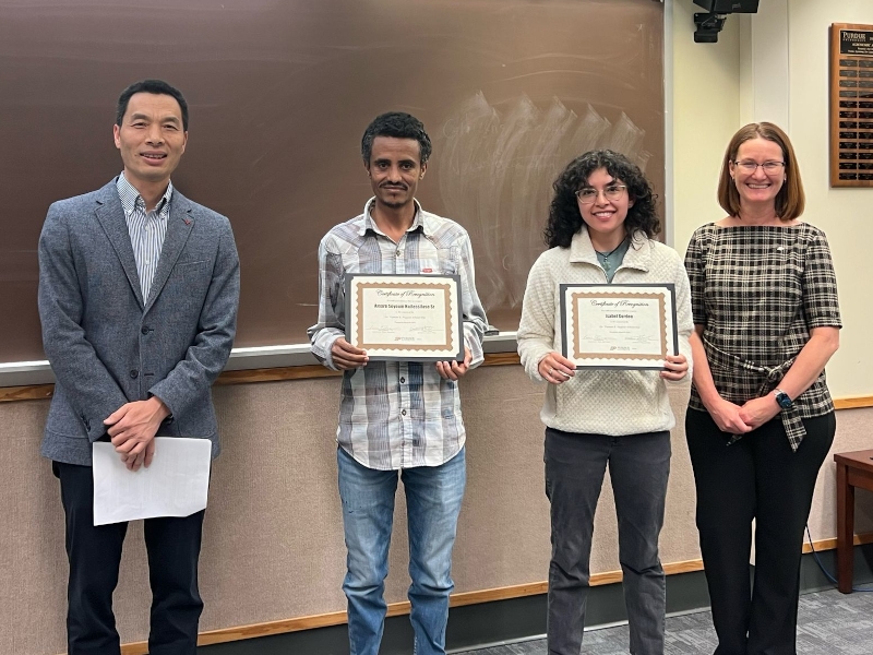 Isabel Gordon & Amare Hailessilase - Agronomy Grad Awards 2025