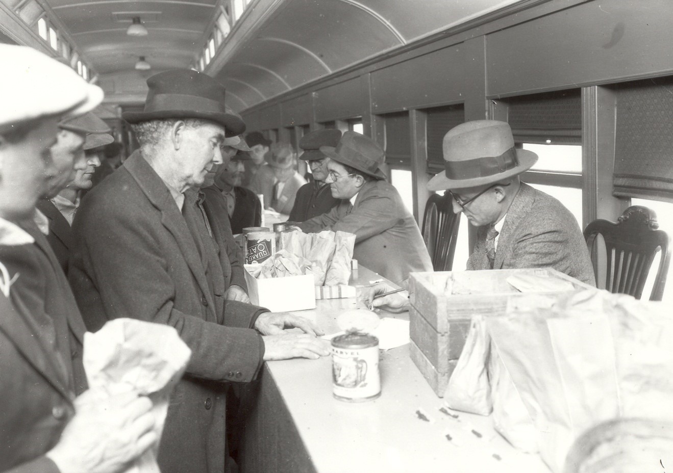 candid photo of M.O. Pence